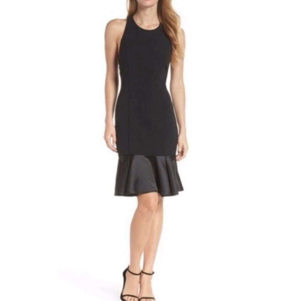 Vince Camuto Flounce Hem Sheath Dress